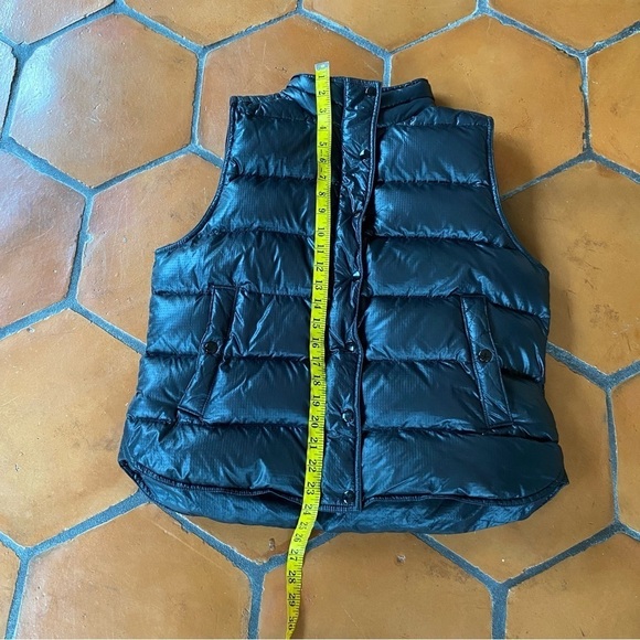 J Crew Vest Womens Large L Black Alhambra Puffer Down Shiny Commute Ski Hike - Picture 6 of 7